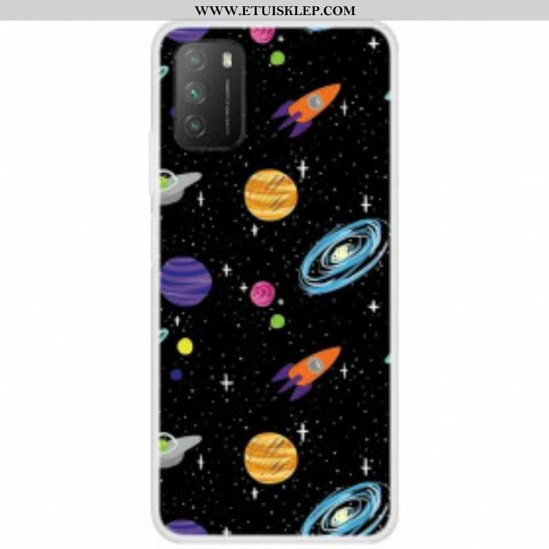 Etui do Poco M3 Planeta Galaktyka